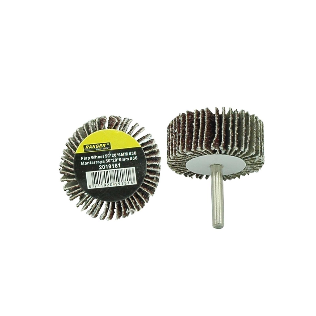 DISCO MANTARAYA FLAP CON VASTAGO 50 MM X 20 GRANO 80