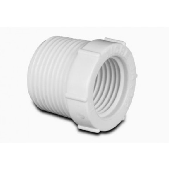 BUJE PVC 1/2 x 3/8 ROSCADO