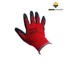 GUANTE NITRILO TELA ROJO TALLA 8