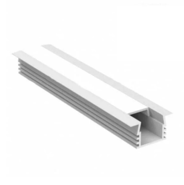 PERFIL ALUMINIO DOBLE FONDO PARA CINTA LED X3MT