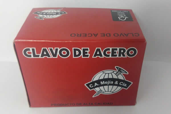 CAJA CLAVO ACERO GUARDA ESCOBA 1&quot;