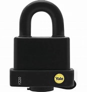 (E10) CANDADO YALE INTEMPERIE NEGRO 61 MM