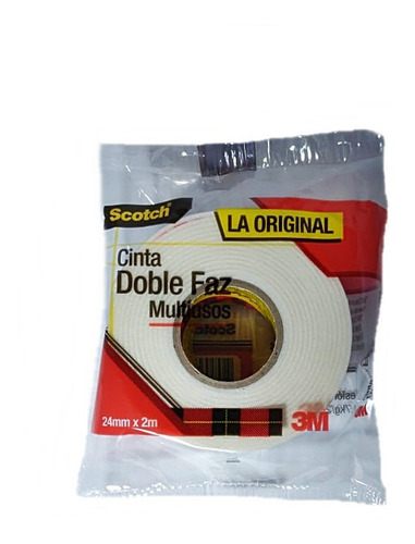 CINTA DOBLE FAZ 1'' SCOTCH