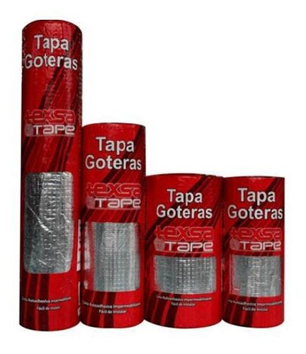 CINTA TAPA GOTERA ALUMINIO 10CM 5M TEXSA