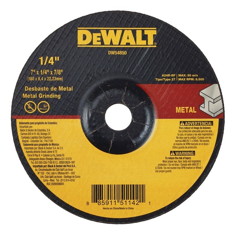 (M5)DISCO PARA PULIR 7'' DEWALT