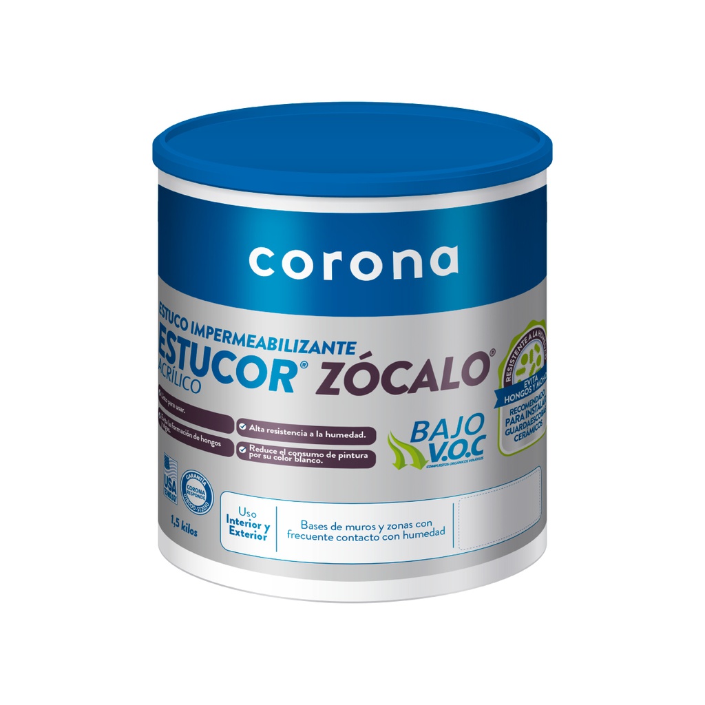 ESTUCOR ZOCALO CORONA 1/4