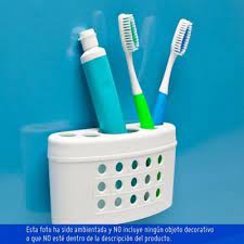 PORTA CEPILLOS BAÑO PLASTICO