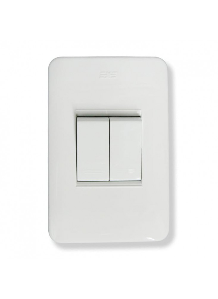 INTERRUPTOR DOBLE FINO BRICKELL