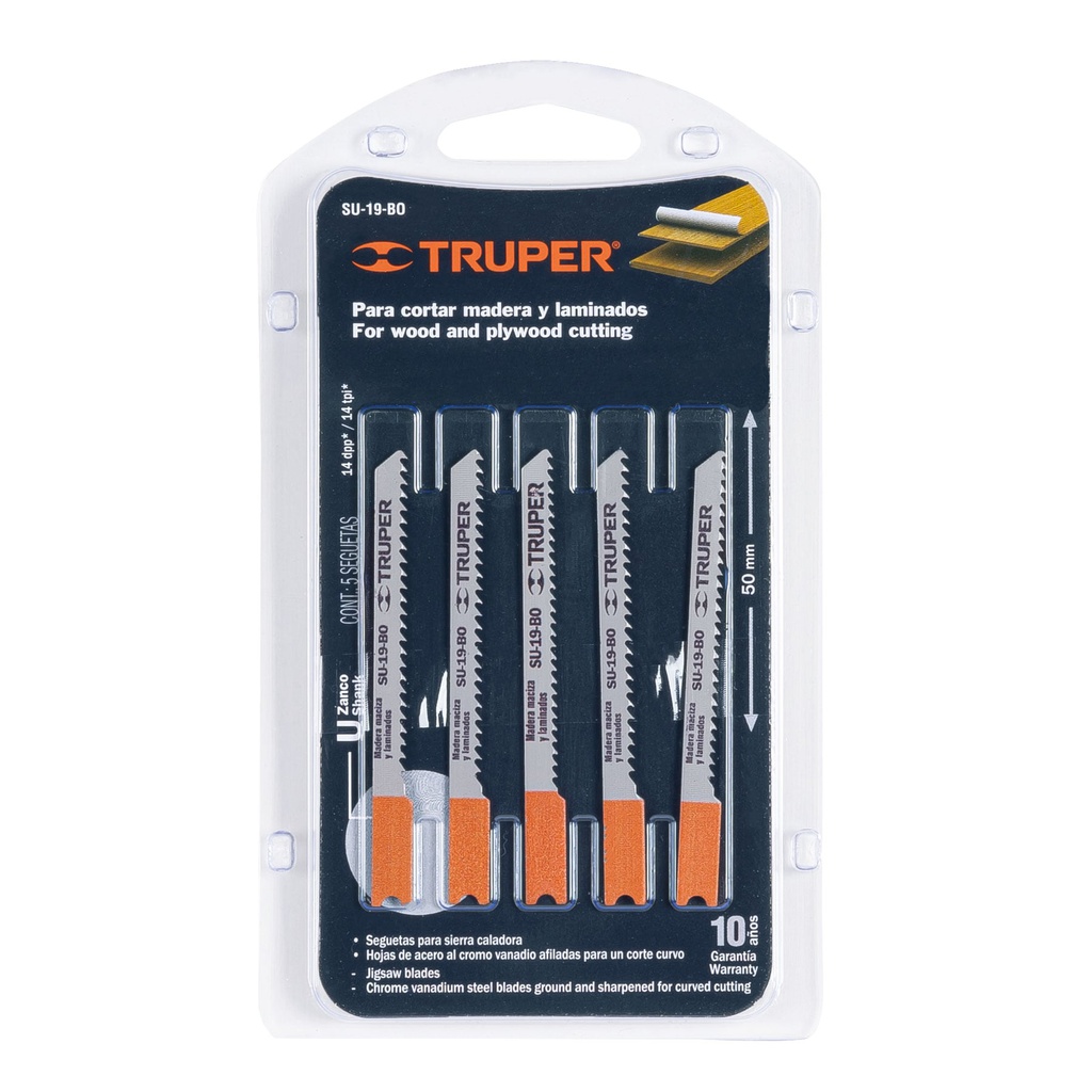 JUEGO CUCHILLA CALADORA 5 PCZ TRUPER 18134