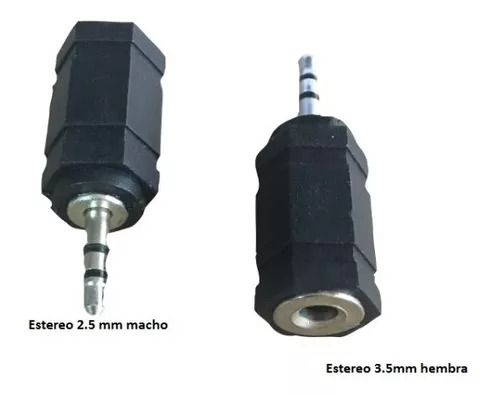 PLUG 3.5 STEREO HEMBRA X MINI 2.5 MACHO