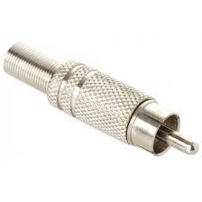PLUG RCA MACHO METALICO