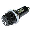 PORTA FUSIBLE NEGRO FUSIBLE VIDRIO CORTO 
