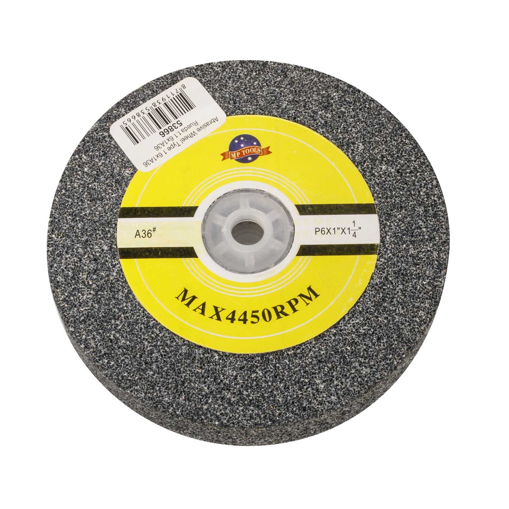 RUEDA ABRASIVA PIEDRA 6 X 1 MP GRANO A 24