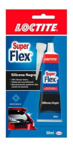 (M2)SILICONA LOCTITE SUPER FLEX 50 ML NEGRA