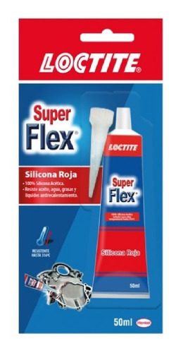 (M2)SILICONA LOCTITE SUPER FLEX 50 ML ROJA