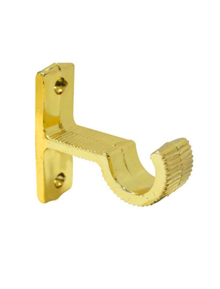 SOPORTE PLASTICO TUBO CORTINA 3/4 o 5/8" DORADO