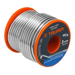 [14367 TR] SOLDADURA ESTAÑO SOPLETE TRUPER 3MM X MT